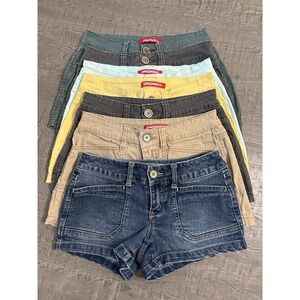 Unionbay Women's Shorts Lot Casual Summer Denim And Twill Multiple Colors Size 0